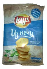 Чипсы LAYS Из печи нежный сыр с зеленью 85 г