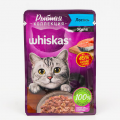 Корм для кошек WHISKAS желе с лососем 75 г