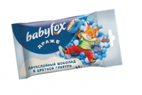 Драже BABY FOX двухслойный шоколад в цветной глазури 45 г