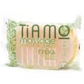 Губка для тела TIAMO Massage массажная овальная