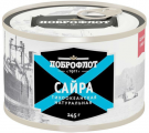 Сайра ДОБРОФЛОТ тихоокеанская натуральная 245 г