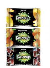 Жевательная резинка КИСЛИЦА кола, дыня, апельсин 4 г