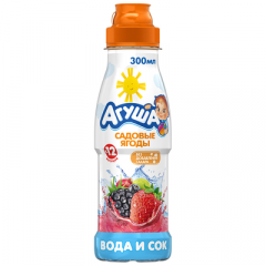 Напиток сокосодержащий вода и сок АГУША садовые ягоды 0.3 л