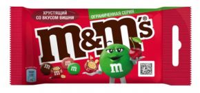 Драже M&M’S Хрустящий со вкусом вишни в молочном шоколаде 36 г
