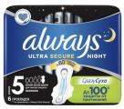 Прокладки гигиенические ALWAYS Ultra Secure Night ароматизированные 5 шт.