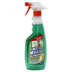 Средство для мытья стекол MR MUSCLE с нашатырным спиртом курок 500 мл