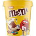 Мороженое M&M’S Двухслойное молочно-арахисовое и сливочно-шоколадное с драже 295 г 9,5%