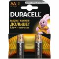 Батарейка DURACELL Basic АА щелочная 2 шт.