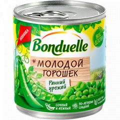 Горошек зеленый BONDUELLE молодой 425 мл