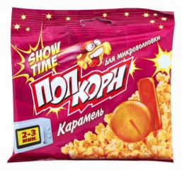Попкорн SHOW TIME Карамель для микроволновой печи 80 г