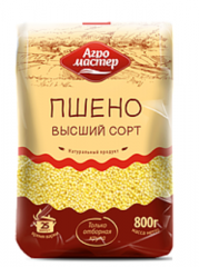 Крупа АГРОМАСТЕР пшено Высший сорт 800 г
