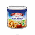 Фасоль GLOBUS белая в томатном соусе 400 г