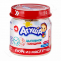 Агуша Пюре цыпленок с говядиной 6+ мес. бан. 80 г