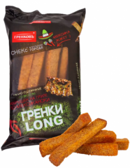 Гренки ГРЕНКОВЪ Long ржано-пшеничные со вкусом ребрышек на гриле по-мексикански 100 г