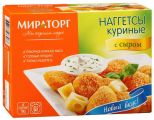 Наггетсы МИРАТОРГ куриные с сыром 300 г