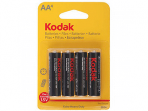 Батарейка KODAK Extra Heavy Duty AA солевая 4 шт.