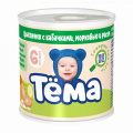 Пюре ТЕМА цыпленок с кабачком морковью рисом 90г