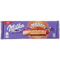 Шоколад MILKA молочный со вкусом чизкейка, клубничной начинкой 300 г