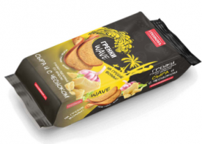 Гренки ГРЕНКОВЪ Wave ржано-пшеничные со вкусом сыр с чесноком 75 г