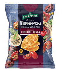 Чипсы DR. KORNER Корнерсы цельнозерновые кукурузно-рисовые с вялеными томатами и бальзамиком 50 г
