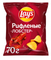 Чипсы LAYS рифленые лобстер 70 г