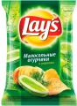 Чипсы LAYS Малосольные огурчики с укропом 140 г