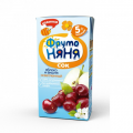 Сок Фрутоняня из яблок и вишни осветленный 0.2л